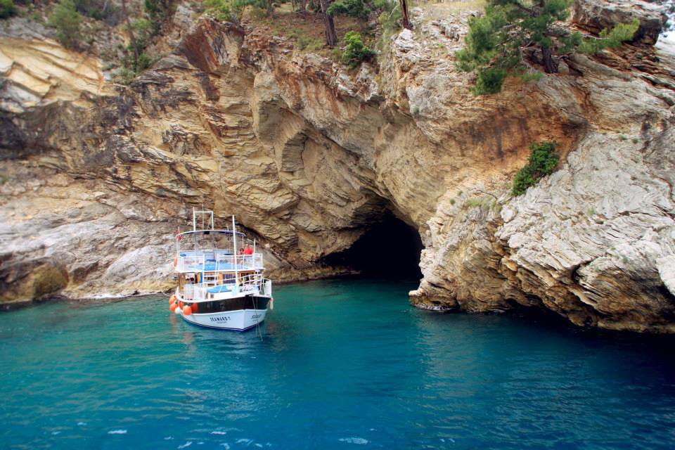 türkei blue caves boattrip