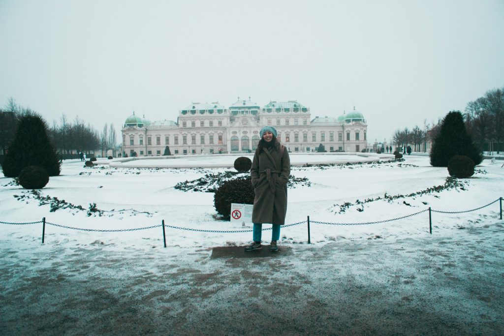 Wien im Winter, Belveder Schloss